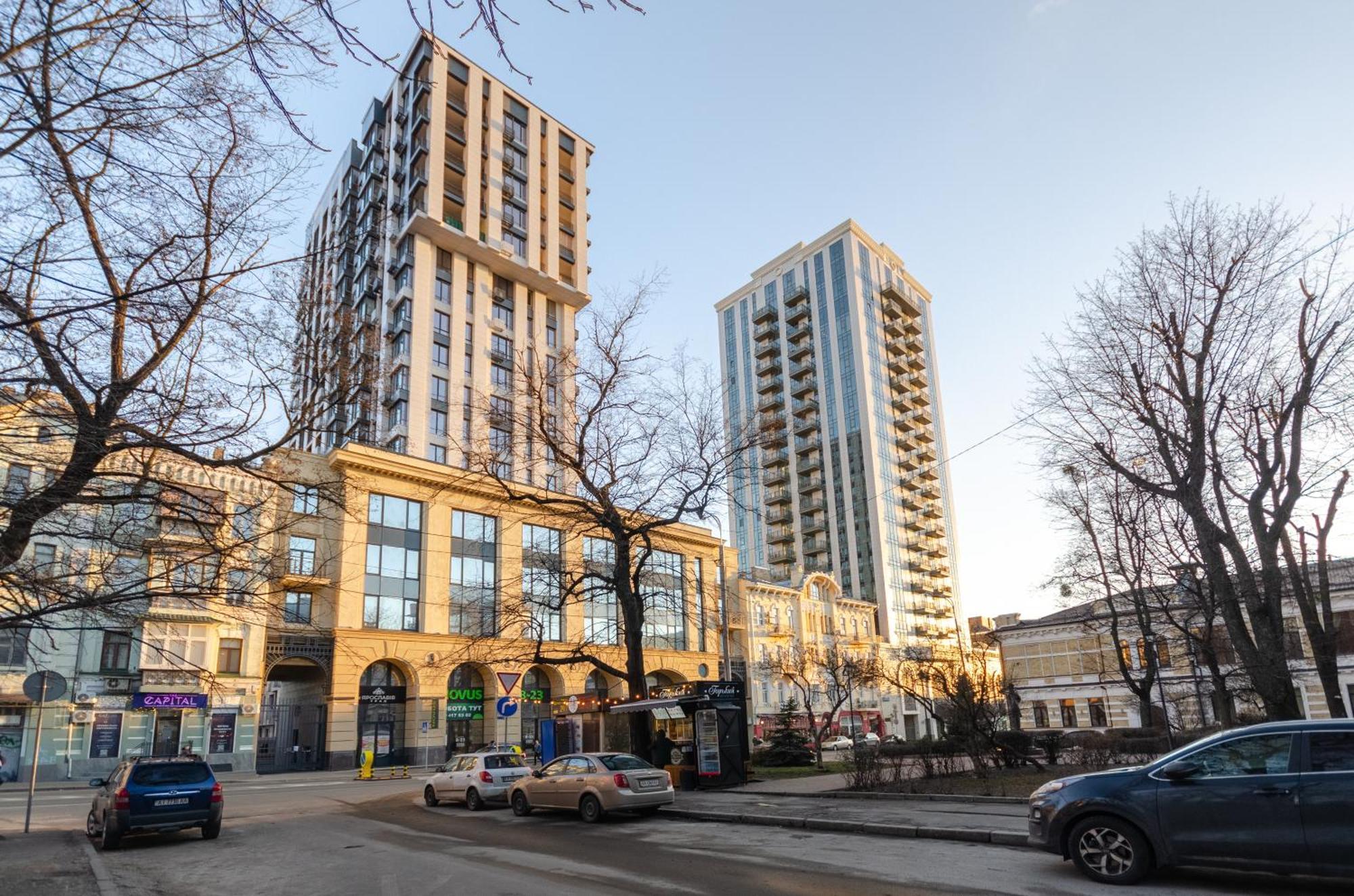 Petrovdom Apartments 12-131B In Rc "Yaroslaviv Grad", Bulvarno-Kudriavska 17B Kiew Exterior foto